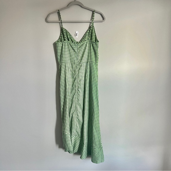 NWOT Plaid Ruffle Midi Dress - Picture 4 of 4